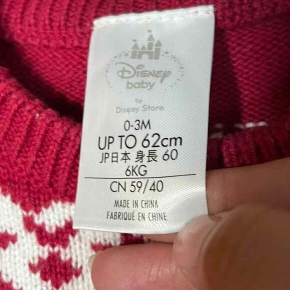 Disney Minnie Mouse Christmas Sweater size 0-3 months‎ - Picture 5 of 5
